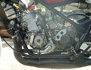 Detail of the Engine layout for a TZ250H